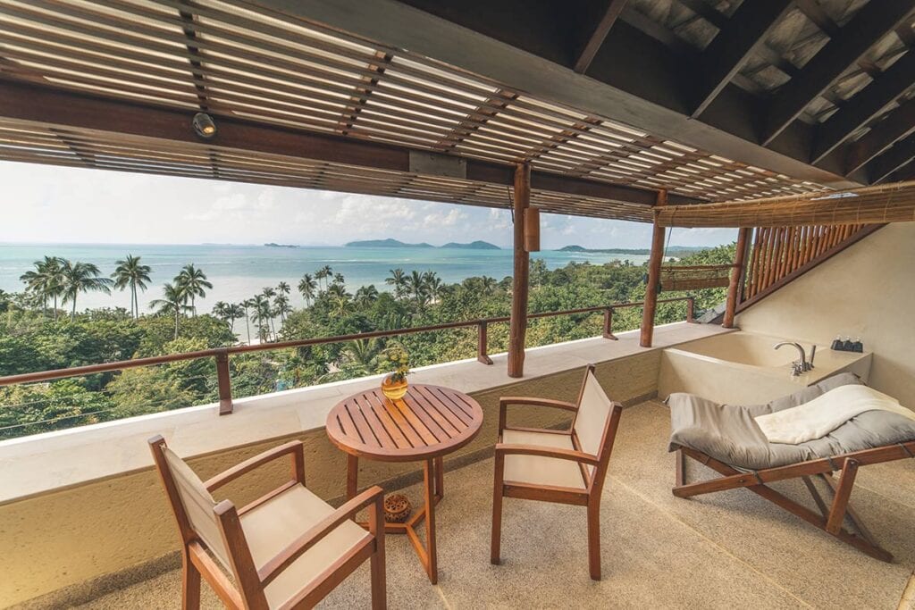 Sea View Accommodations with Balcony in Koh Samui Thailand