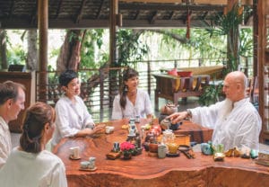 Tea Sharing Ceremony in Thailand Asia